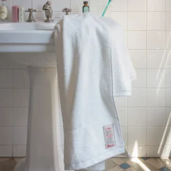 Serviette de bain en éponge - Blanc Optique