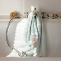 Serviette de bain en éponge - Bleu Antiparos