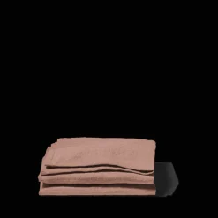Serviette de table en lin lavé - Rose Argile
