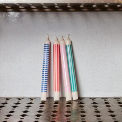 Set de 4 bougies Geometry - Clair
