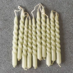 Set de 10 bougies Swirl - Light Green