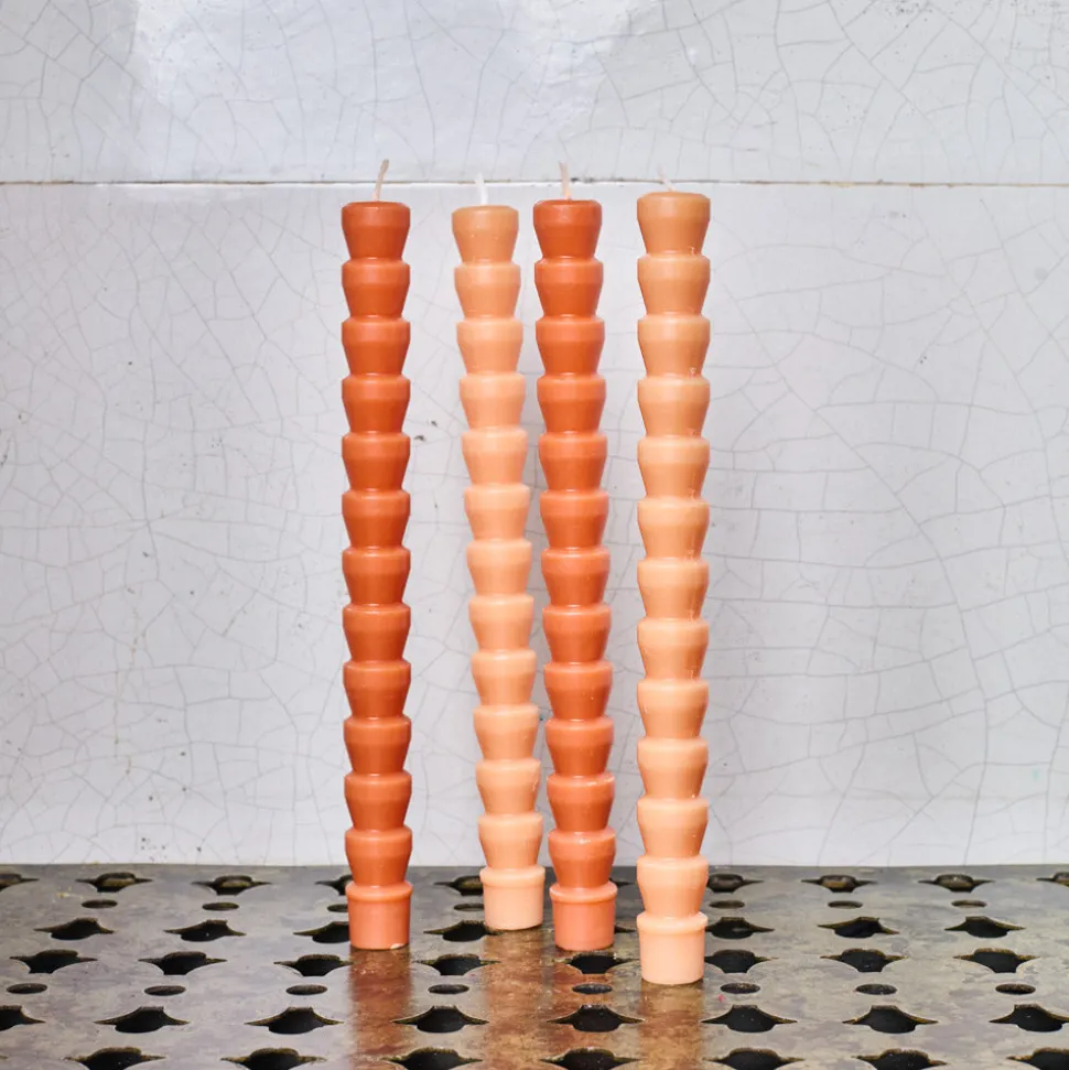 Set de bougie Taper - Orange & Peach