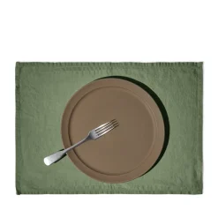 Set de table en lin lavé - Vert d'Anduze