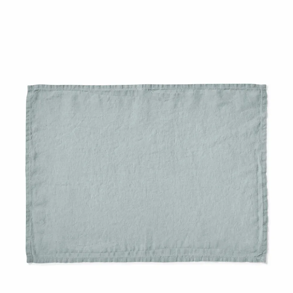 Set de table en lin lavé - Gris Vésuve
