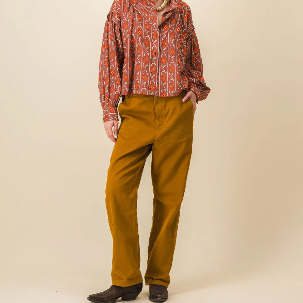 SIXSOEURS - Pantalon Jodie - Ocre