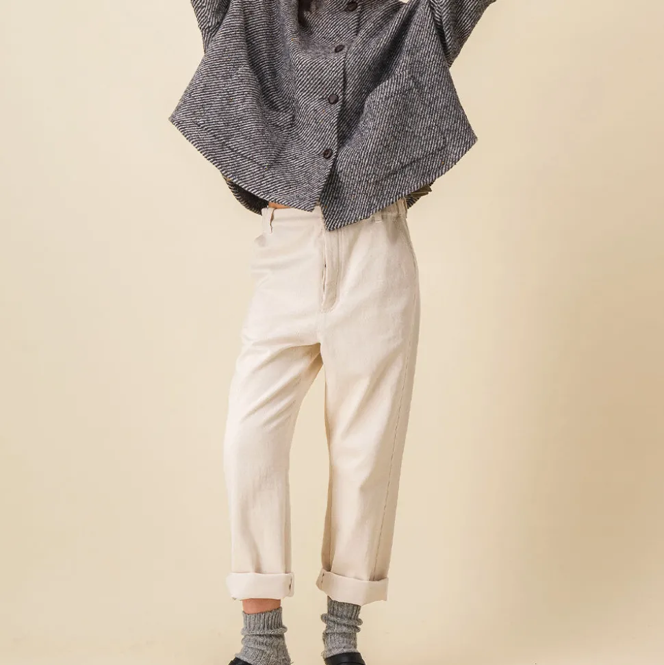 SIXSOEURS - Pantalon Pearl - Ecru