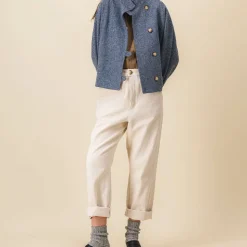 SIXSOEURS - Pantalon Pearl - Ecru