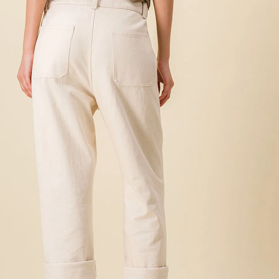 SIXSOEURS - Pantalon Pearl - Ecru