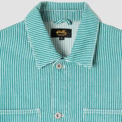 Stan Ray - Veste Coverall - Vert Rayures