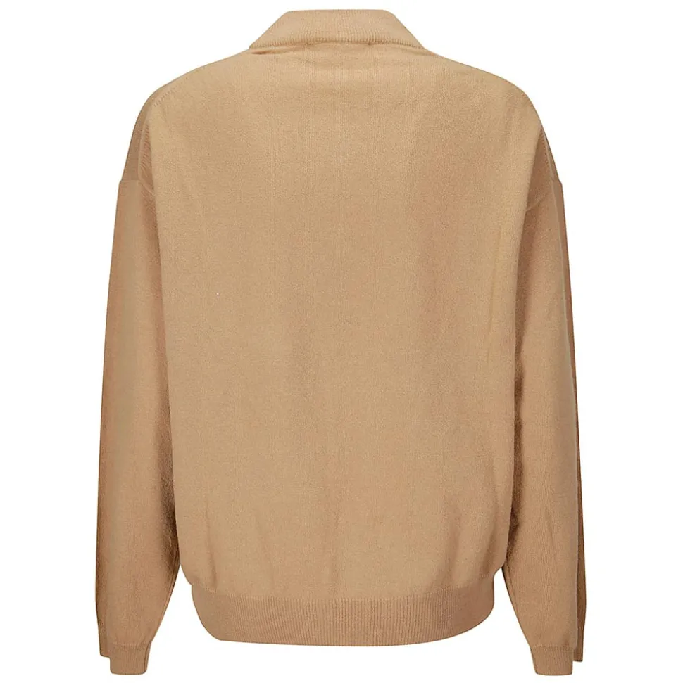 Studio Nicholson - Pull Fiore - Marron Clair