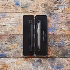 Stylo bille Original avec étui argenté - Caran d'Ache