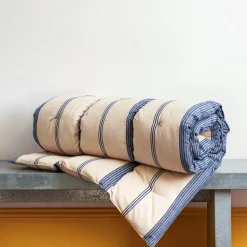 Sur-matelas - Rayures Bleu Epaisses