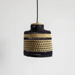 Suspension Dots - Naturel, Bleu, Noir