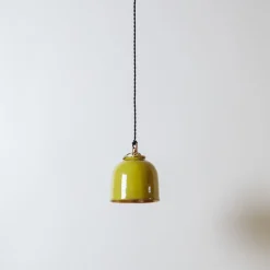 Suspension Keaton en céramique - Moutarde