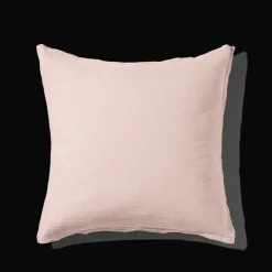 Taie d'oreiller en gaze de coton - Rose de Bagatelle