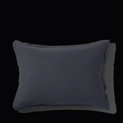 Taie d'oreiller en gaze de coton - Gris Fusain