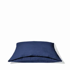 Taie d'oreiller en lin lavé - Bleu Shibori