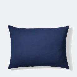 Taie d'oreiller en lin lavé - Bleu Shibori