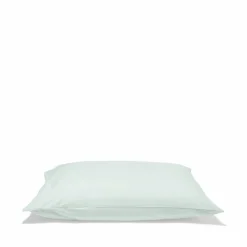 Taie d'oreiller en percale de coton - Bleu d'Eau