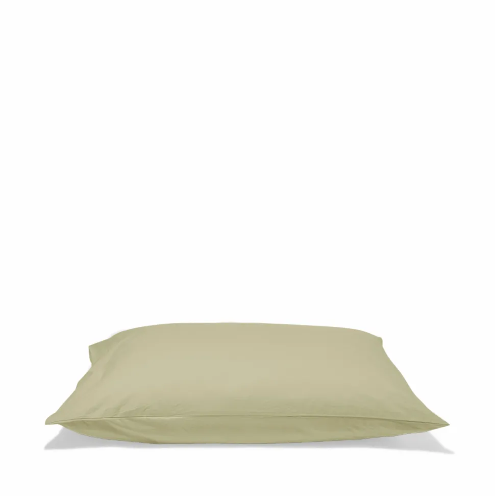 Taie d'oreiller en percale de coton - Vert Sauge