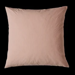 Taie d'oreiller en percale de coton - Rayures Rouge Ocre