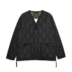 Taion - Veste matelassée Col V - Noir