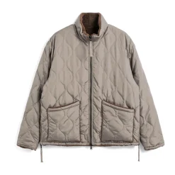 Taion - Veste Military Reversible Down - Marron