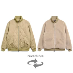 Taion - Veste Military Reversible Down - Beige
