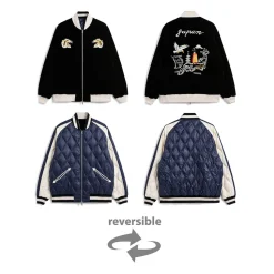 Taion - Veste Reversible Skajan - Bleu/Noir