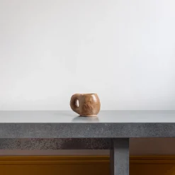 Tasse façonnée à la main - Marron & Orange