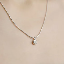 TEN - Pendentif Dipper Charm - Argent Pierre de lune