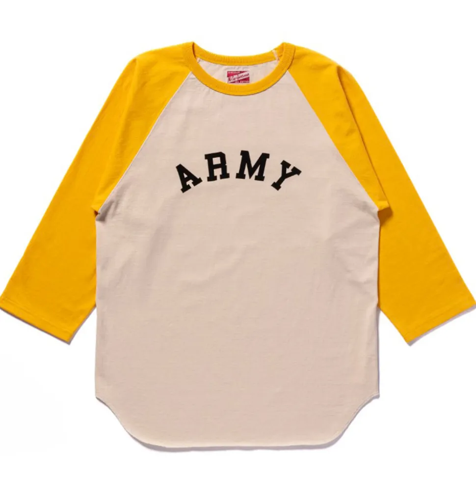 The real McCoys - T-shirt Militaire Baseball - Jaune