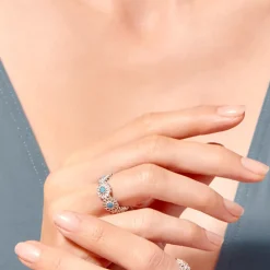 Tityaravy - Bague Saï-7 - Turquoise Argent