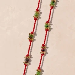 Tityaravy - Collier long Lotus - Rouge