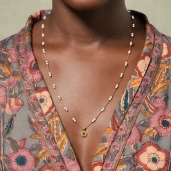 Tityaravy - Collier Malä-Saï perles - Rose