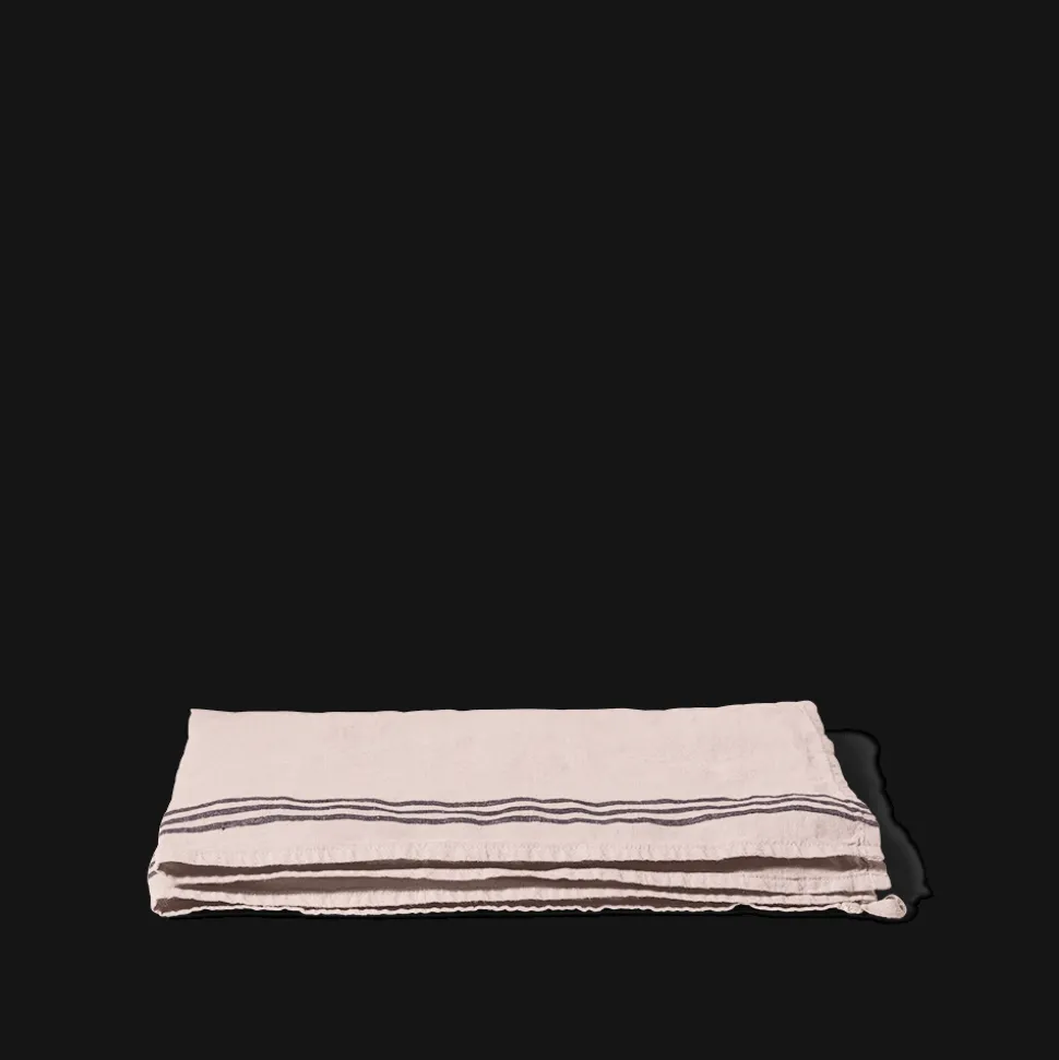 Torchon en lin lavé - Beige Rosé