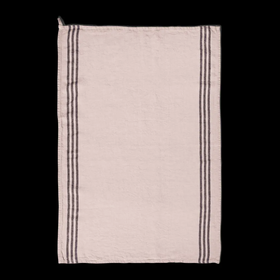 Torchon en lin lavé - Beige Rosé