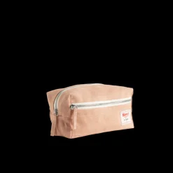 Trousse de toilette en lin lavé - Rose Argile