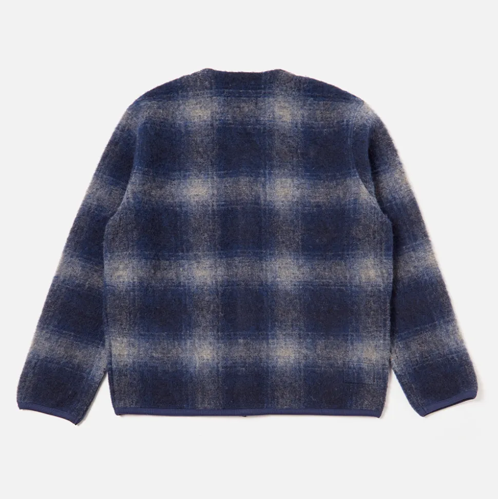 Universal Works - Cardigan à poches - Navy & Grey