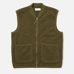 Universal Works - Veste Zip Waistcoat - Olive