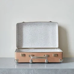 Valise rigide en carton bouilli - Marron