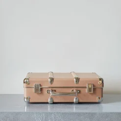 Valise rigide en carton bouilli - Marron
