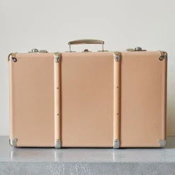 Valise rigide en carton bouilli - Marron