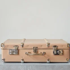 Valise rigide en carton bouilli - Marron
