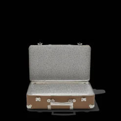 Valise rigide en carton bouilli - Marron