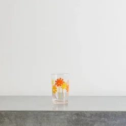 Verre à eau - Cosmos Orange
