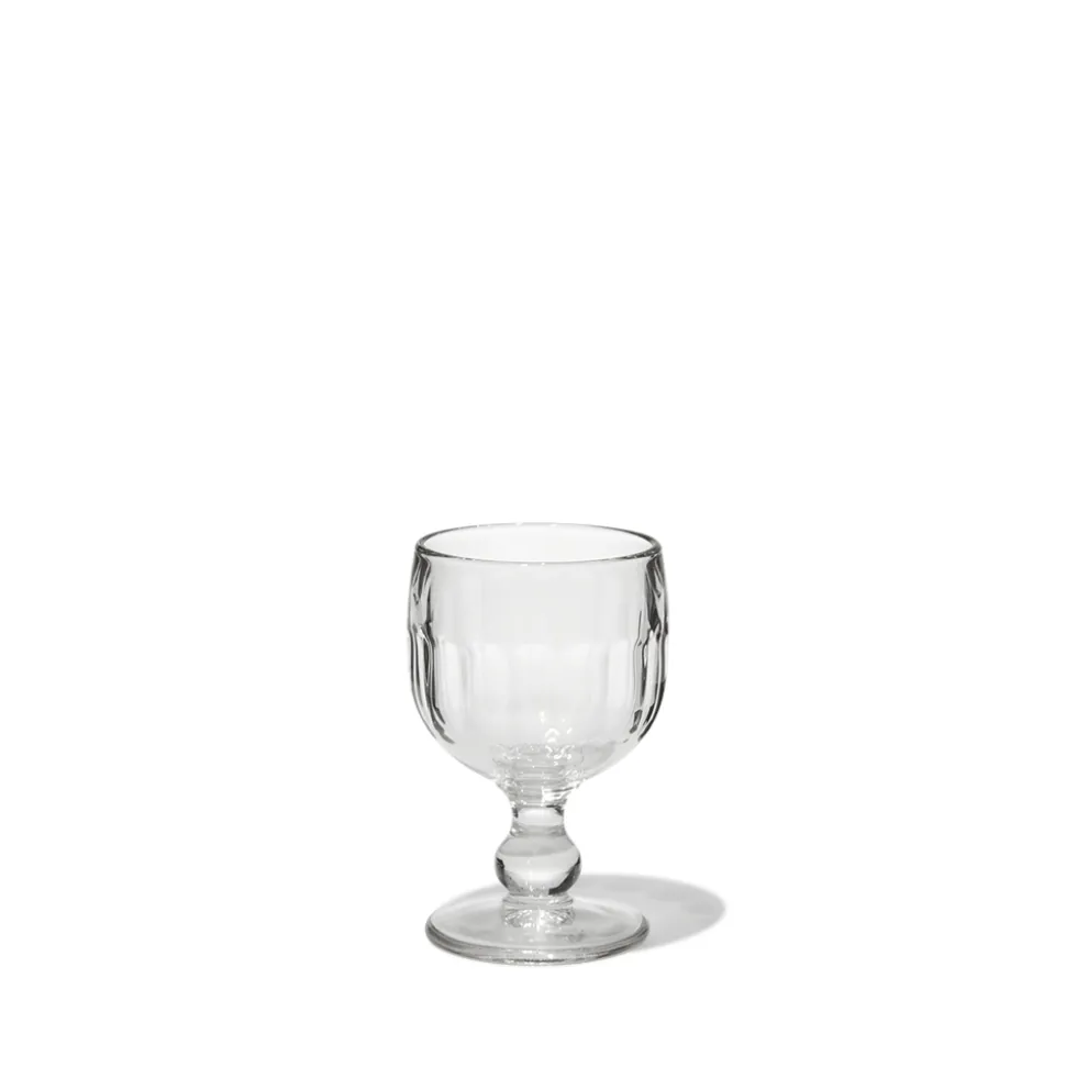 Verre à pied en verre pressé - Coteau