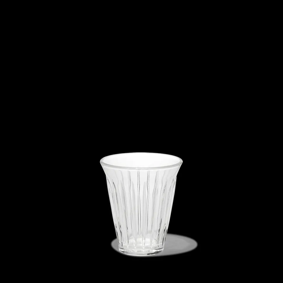 Verre à thé en verre pressé - Zinc