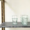 Verre annelé en verre soufflé - Transparent