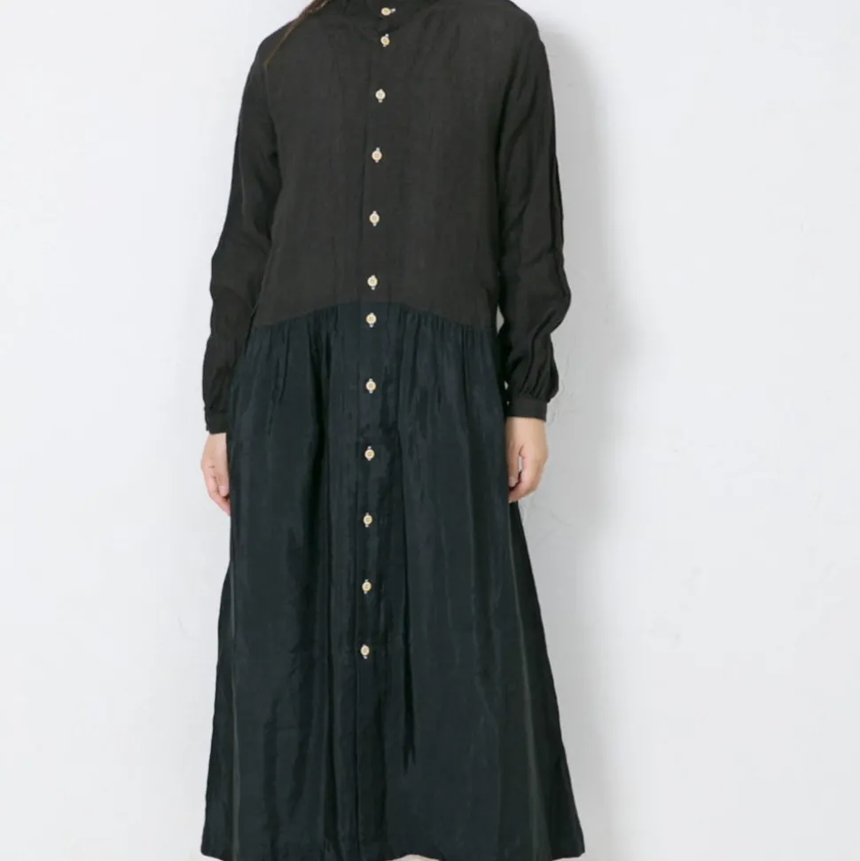 Vlas Blomme - Robe vintage - Noir